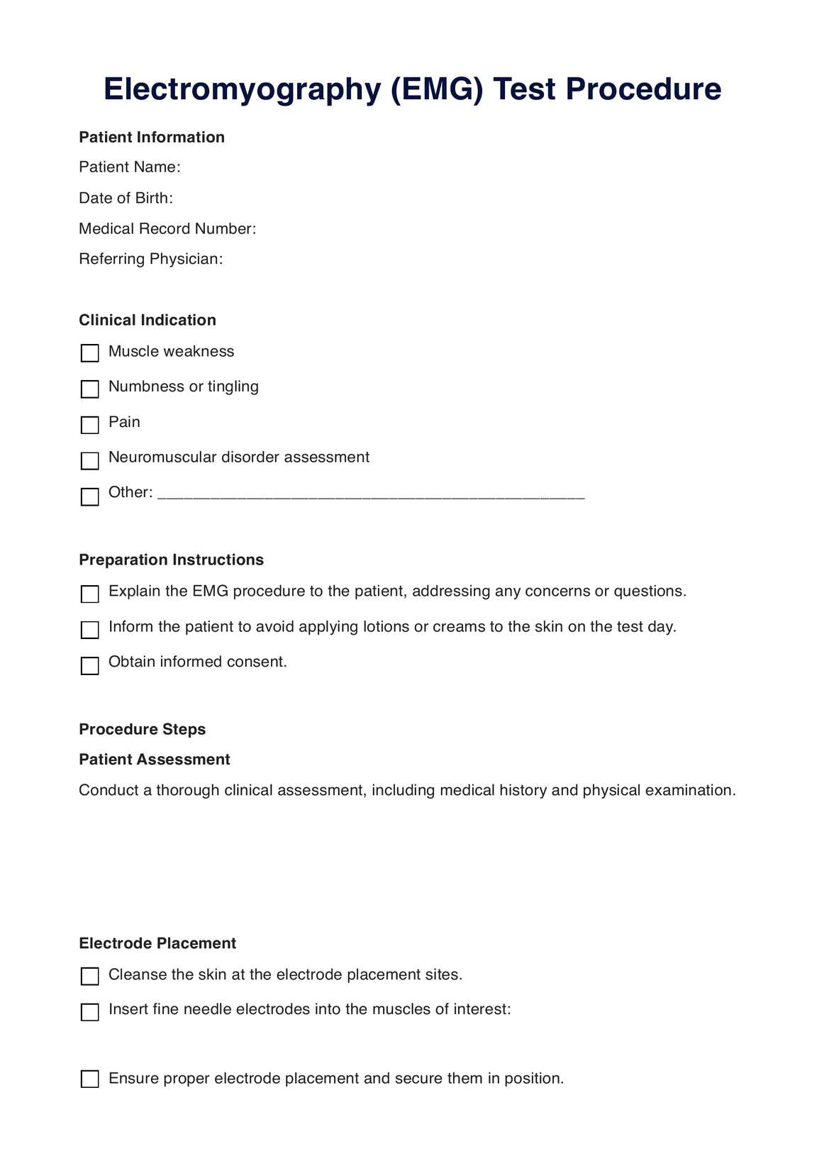 Electromyography PDF Example