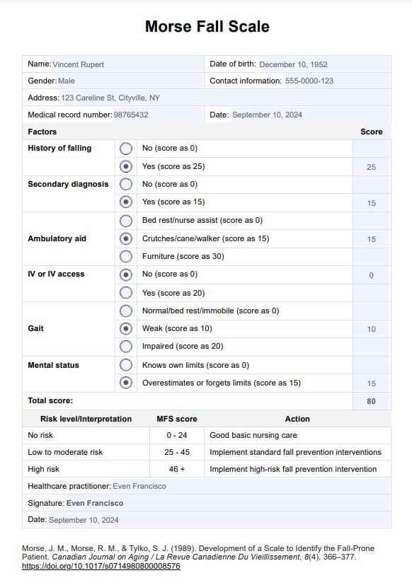 เครื่องชั่งฤดูใบไม้ร่วงมอร์ส PDF Example
